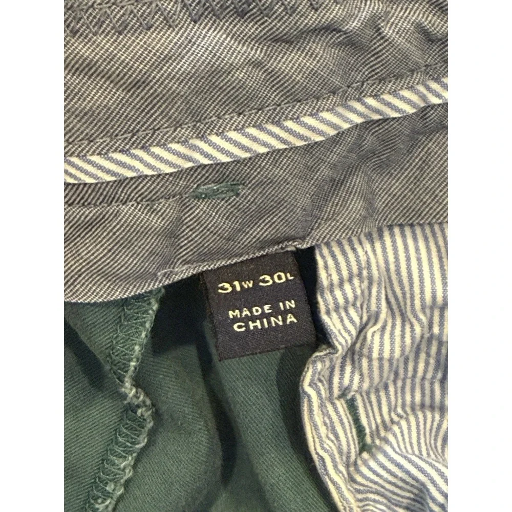 J. Crew Men's Chino Pants W31 x L28 Urban Slim Lightweight Blue Green Teal